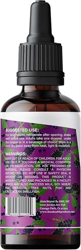 SMSHEALTHPRODUCTS.com قطرات سائلة من نبات البلسان - عضوي، بدون مواد حشو أو مواد رابطة - مكمل صبغة دعم المناعة للبالغين - نباتي، غير معدل وراثيًا، خالي من الغلوتين، صنع في الولايات المتحدة الأمريكية | 2 أونصة سائلة in Kuwait