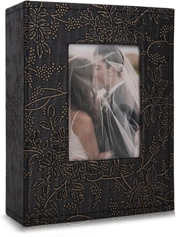 RECUTMS Photo Album 4x6 600 Photos Black Pages Large Capacity Leather Cover Memo Album Wedding Family Photo Albums Holds 600 Horizontal and Vertical Photos in Kuwait
