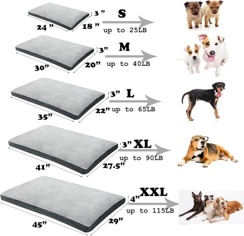 سرير للكلاب الكبيرة - مرتبة قطيفة لتقويم العظام - مفرش سرير للحيوانات الأليفة مع غطاء قابل للغسل في الغسالة وقابل للإزالة - بطانة مقاومة للماء وزر مضاد للانزلاق in Kuwait