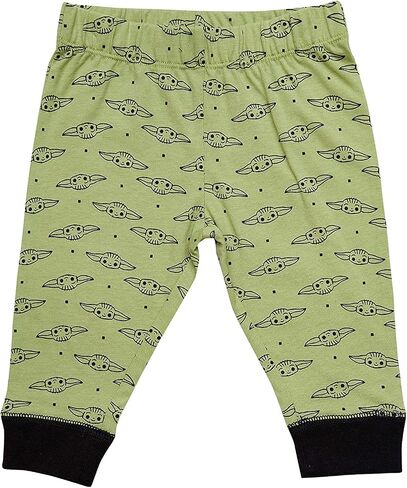 STAR WARS Disney Boys Baby Yoda Onesies Bodysuit Jogging Pants and Matching Cap 3 Piece Set, Grey/Black/Green, 12 Months in Saudi Arabia