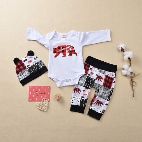 Unutiylo Baby Boys Clothes 0-18 Months Newborn Outfits Preemie Romper with Pants Hats in Saudi Arabia