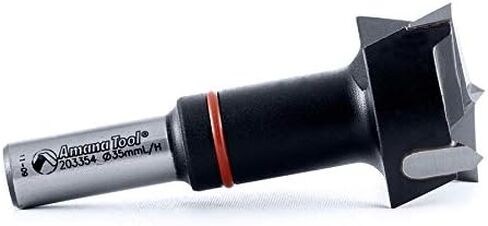 Amana Tool - 203354 Carbide Tipped Hinge Boring Bit L/H 35mm Dia x 70mm Long x 10mm Shank in Saudi Arabia