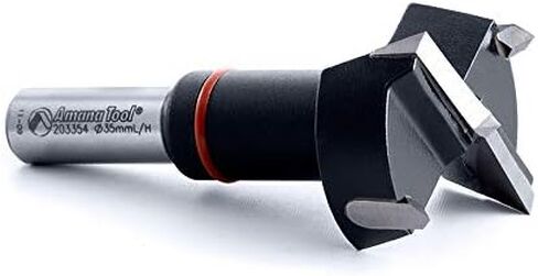 Amana Tool - 203354 Carbide Tipped Hinge Boring Bit L/H 35mm Dia x 70mm Long x 10mm Shank in Saudi Arabia