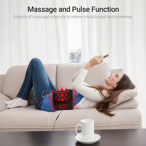 Holsn Red Light Therapy Belt for Body Near Infrared Light Therapy Red Light Therapy Device with Massage Pulse Function for Muscle Pain Relief LED Wearable NIR Infrared Wrap Deep Therapy… in Kuwait