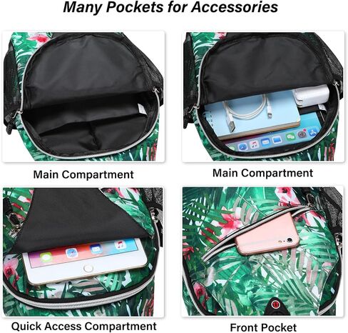 MOSISO Sling Backpack,Travel Hiking Daypack Pattern Rope Crossbody Shoulder Bag, Palm Leaf Flower in Saudi Arabia