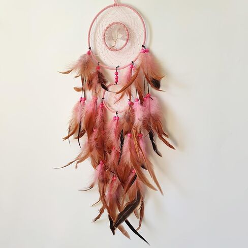 سويوزو شجرة الحياة حلم الماسك الوردي ريشة حلم الماسك ل ديكور غرفة نوم حلم الماسك للهدايا ديكور معلق على الحائط in Kuwait