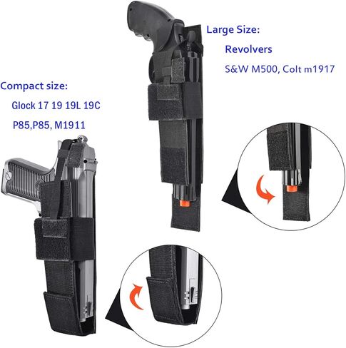 حقيبة LarKoo التكتيكية ذات الساق المتدلية مع حافظة مسدس - لوحة الساق وحقيبة خصر الفخذ وحقيبة الخصر متعددة الأغراض لحمل مسدس مخفي وحقيبة ذخيرة لمسدس الرماية الرياضية in Kuwait