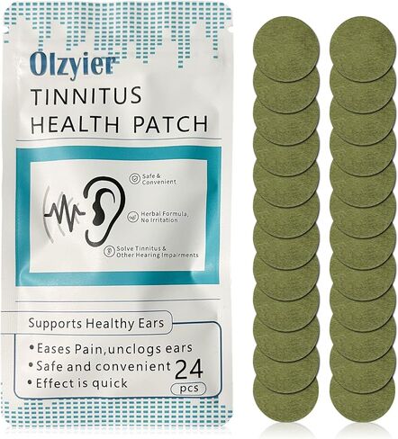 تخفيف طنين الأذن لطنين الأذن - 24 قطعة من رقع تخفيف طنين الأذن العشبية الطبيعية لتخفيف الانزعاج بشكل فعال وتحسين سمع الأذن in Kuwait