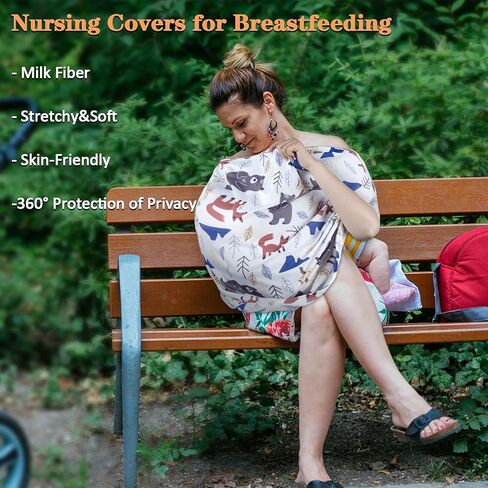 Car Seat Covers for Babies, Nursing Cover for Breastfeeding, Baby Carseat Canopy, Carseat Cover for Boys and Girls, Infant Car Seat Cover, Multiuse Baby Shopping Cart/High Chair/Stroller Covers in Kuwait