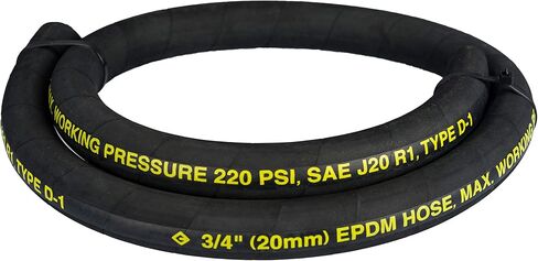 Groz 47520 4' EPDM Inlet Hose, 3/4" ID, with 4' EPDM Suction Hose, For Use with DEF Drum Only in Saudi Arabia