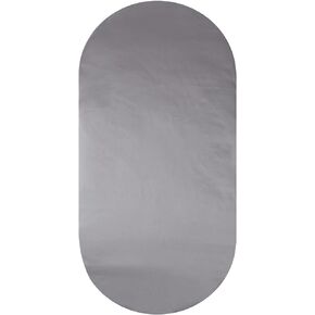 Silk Bassinet Sheet - 100% Pure Mulberry Silk Sleep Surface- 19 Momme 6A High-Grade Fibers for Baby Hair for Hourglass, Oval,Rectangle Pads/Mattress with Satin Skirt Grey