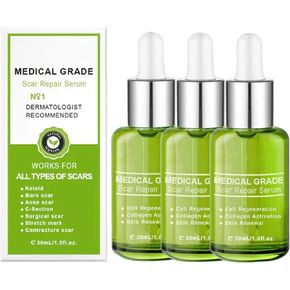 3 قطع من مصل إصلاح الندبات المتقدم من Goopgen، مصل إصلاح الندبات من الدرجة الطبية من Goopgen، إصلاح الندبات، لجميع أنواع الندبات، وخاصة ندبات حب الشباب، وعلامات تمدد دهون البطن والندبات الجراحية (30 مل) in Kuwait