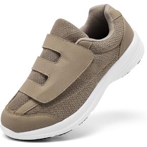 alcubieree Diabetic Shoes for Men Extra Wide Width Slip with Adjustable Closure for Swollen Feet Edema Lightweight Breathable Walking Sneakers in Kuwait