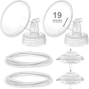 Maymom Pump Parts Compatible with Spectra S2 Spectra S1 9 Plus Breastpump Not Original Spectra Pump Parts Replace Spectra S2 Accessories and Spectra Flange. Inc Flange Backflow Protector Tubing (19mm) in Kuwait