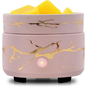 موقد تسخين الشموع الذائبة - سخان الزيوت العطرية السيراميكية، سخان كهربائي معطر، شمعة الشمع، سخان الشمع للمنزل والمكتب وغرفة النوم وغرفة المعيشة in Kuwait