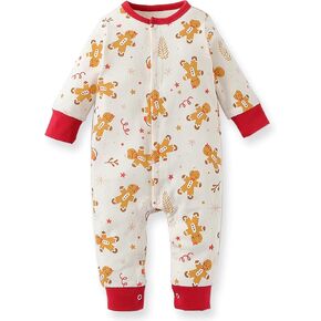 Zanie Kids Baby Boy Romper Newborn Long Sleeve Cotton Outfit Spring Fall Winter in Kuwait