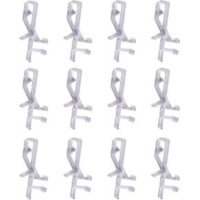 DGQ الستارة كليب 12 قطعة من البلاستيك الشفاف المخفية الستارة كليب نافذة أعمى مقاطع للستائر الخشبية الأفقية الصغيرة in Kuwait