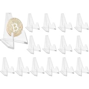 15 عبوة من حامل العملات المعدنية من الأكريليك حامل حامل صغير من كيربورت لعرض مجموعات صغيرة للعملات المعدنية وجيوب وساعات ميداليات in Kuwait