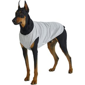 Dog Sleeveless Tank Top Cotton Shirts for Dogs Plain Sleeveless T-Shirts Soft Breathable Cool Dog Shirt pet Clothes (2X-Large, Black)
