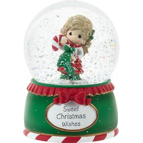 Precious Moments Sweet Christmas Wishes 2023 | Dated Musical Resin/Glass Snow Globe | Holiday Gift & Decoration in Saudi Arabia