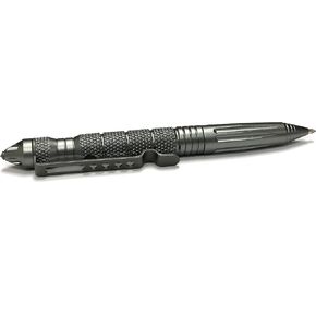 Uzi Tactical Pen UZI-TACPEN2-GM Aircraft Aluminum Tactical Pen Multi-Tool Survival Tool, Glassbreaker, Real Ballpoint Pen Miltary & Police EDC - Gun Metal, Christmas Gift in Kuwait
