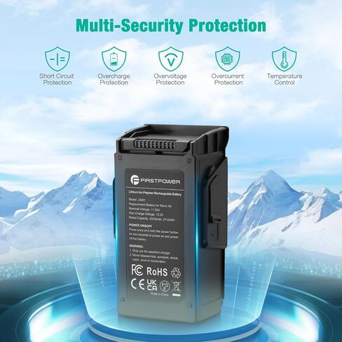 بطارية FirstPower Mavic Air بقدرة 2375 مللي أمبير في الساعة، بطارية طيران ذكية متوافقة مع طائرة DJI Mavic Air Drone، أقصى زمن طيران يصل إلى 21 دقيقة in Kuwait