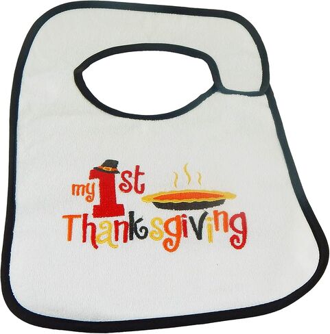 مريلة Hello Baby Wonder Baby الأولى لعيد الشكر - قطعة واحدة، متعددة الألوان، مقاس واحد in Kuwait