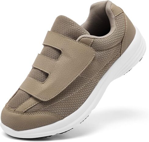 alcubieree Diabetic Shoes for Men Extra Wide Width Slip with Adjustable Closure for Swollen Feet Edema Lightweight Breathable Walking Sneakers in Kuwait
