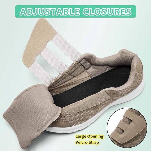 alcubieree Diabetic Shoes for Men Extra Wide Width Slip with Adjustable Closure for Swollen Feet Edema Lightweight Breathable Walking Sneakers in Kuwait