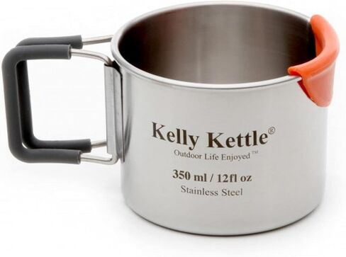 Kelly Kettle Trekker Kettle & Kit – 20oz Small Stainless Steel Camp Kettle, Lightweight Camping Kettle with Whistle, Kelly Kettle Stove for Fishing, Hunting, Hiking, Survival Gear in Kuwait