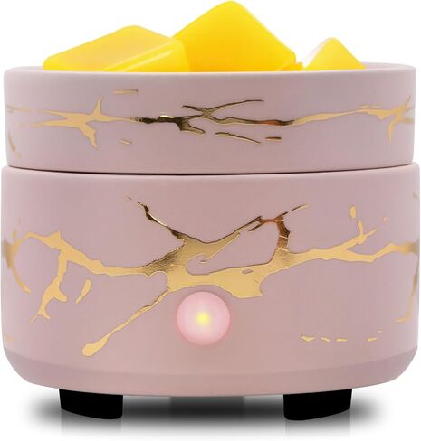 موقد تسخين الشموع الذائبة - سخان الزيوت العطرية السيراميكية، سخان كهربائي معطر، شمعة الشمع، سخان الشمع للمنزل والمكتب وغرفة النوم وغرفة المعيشة in Kuwait