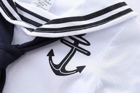 Mud Kingdom Baby Boy Rompers with Hat Uniform Nautical 2 Piece Set Bodysuit in Saudi Arabia