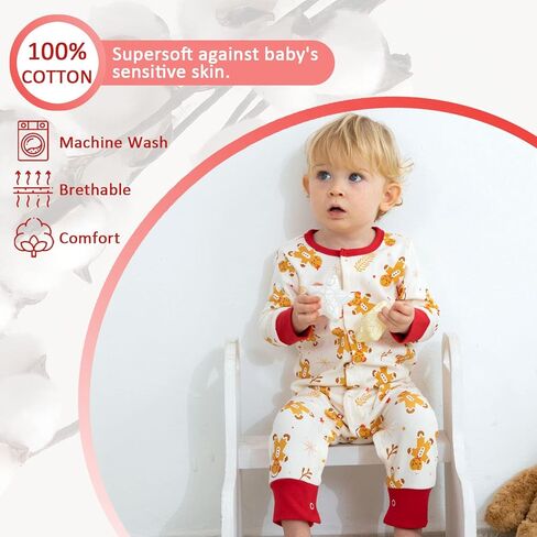 Zanie Kids Baby Boy Romper ملابس قطنية بأكمام طويلة لحديثي الولادة لربيع الخريف والشتاء in Kuwait