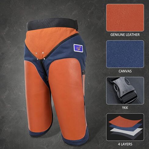 زيلارمان مريلة فارير من قماش الشمع الجاف والجلد الطبيعي مع جيبين للاظافر وجيب مغناطيسي للمزارع والتربية والاسطبلات in Kuwait