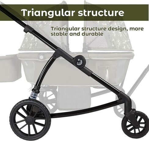 Pamo Babe All-Terrain Wagon Stroller Tandem Stroller (Brown) in Kuwait