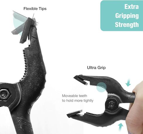 Julius Studio 10pack Photography Backdrop Support Spring Clamp, Heavy Duty 4.3" Clip for Background Muslin, Canvas, Paper, Chromakey Screen, JSAG592 in Kuwait