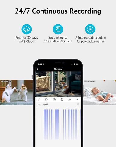 كاميرا مراقبة LaView 4MP لمبة 5G و2.4 جيجا هرتز، 360 درجة 2K لاسلكية خارجية داخلية كاملة الألوان ليلاً ونهارًا، كشف الحركة، إنذار مسموع، سهلة التركيب، متوافقة مع Alexa (عبوتان) in Kuwait