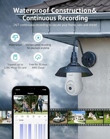 5MP QHD Bulb Security Camera 2.4GHz, 360° 3K Security Cameras Wireless Outdoor Indoor Full Color Day and Night, AI Motion Detection, Audible Alarm, Easy Installation, Compatible with Alexa in Saudi Arabia