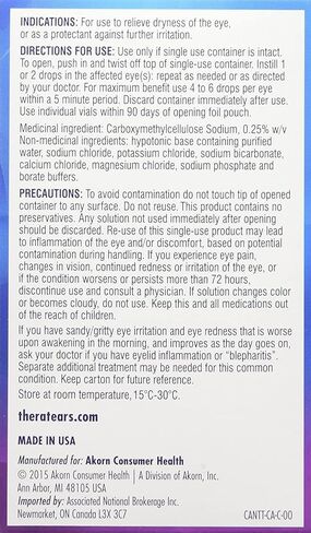زيت تشحيم للعين دراي اي ثيرابي من ثيرا تيرز - 0.5 اونصة (عبوة من قطعتين) 2 in Kuwait