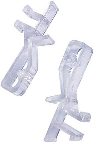 DGQ الستارة كليب 12 قطعة من البلاستيك الشفاف المخفية الستارة كليب نافذة أعمى مقاطع للستائر الخشبية الأفقية الصغيرة in Kuwait