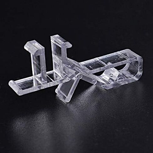 DGQ الستارة كليب 12 قطعة من البلاستيك الشفاف المخفية الستارة كليب نافذة أعمى مقاطع للستائر الخشبية الأفقية الصغيرة in Kuwait