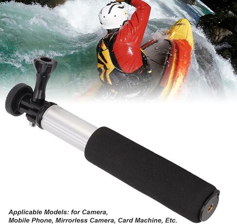 عصا سيلفي قابلة للتعديل من 7.5 إلى 33.1 بوصة من الألومنيوم، قضيب تمديد مونوبود محمول، مقبض يدوي قابل للتعديل، عمود مونوبود قابل للتعديل متوافق مع كاميرا الهواتف الذكية in Kuwait