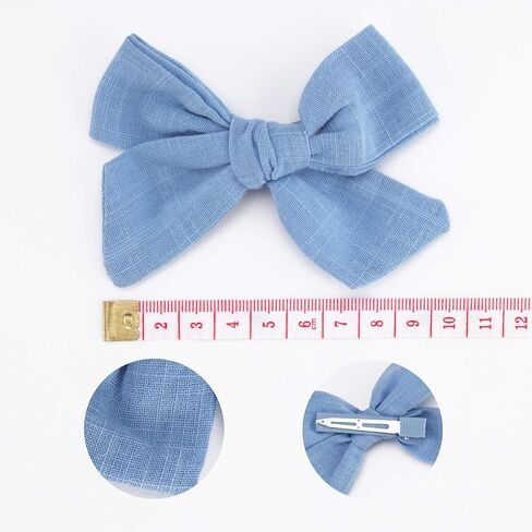 Makone 24pcs Baby Hair Clips Hair Bows Clip Toddler Bows Baby Girl Hair Bows for Girls Clips Accessories for Little Girls Infants small hair bows in Kuwait