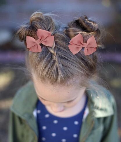 أقواس شعر CÉLLOT للفتيات، 40 قطعة من أقواس شعر ضفيرة 3.5 بوصة، مشابك شعر تمساح، إكسسوارات شعر مدرسية للفتيات الصغيرات والأطفال الصغار والمراهقين، 20 لونًا في أزواج in Kuwait