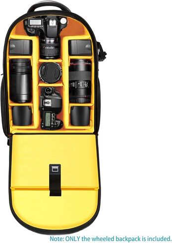 Neewer حقيبة بعجلات لاستوديو الصور والفيديو حقيبة حمل لإضاءة الكاميرا حامل مظلة Monolight فلاش LED الشعلة الخ. in Kuwait