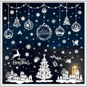 GYGYL 202Pcs Halloween Window Clings Stickers for Glass, 9 Sheets Halloween Window Clings Decals for Halloween Party Decoration Glass Window Indoor and Outdoor Home Decor in Kuwait