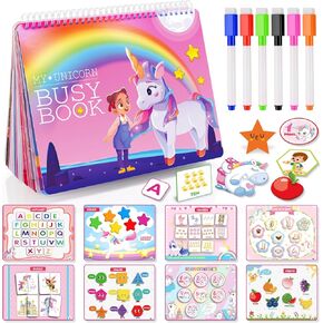 Busy Book for Toddlers Learning Toys,30 Themes Preschool Learning Activities Books,Montessori Toys for 2 3 4 5 Year Olds,Early Educational Toys Autism Learning Materials Gifts for Boys Girls Age 2-5