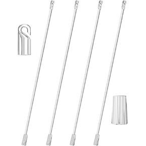 استبدال عصا Blind Tilt Wand مع خطاف وقبضة ، استبدال عصا الستائر الرأسية 4 قطع in Kuwait