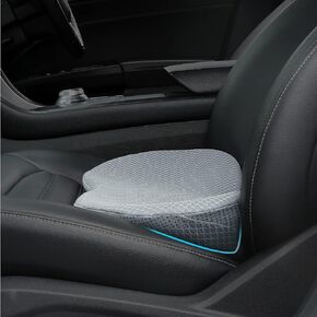 Car Seat Cushion, Memory Foam Seat Pad for Sciatica and Lower Back Pain Relief, Seat Cushion for Car Seat Driver (Black)