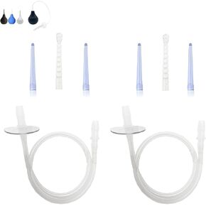 GNEGKLEAN Enema Tubing Replacement Pack for Enema Bulb –19.7in Hose+3 Replaceable Nozzle in Kuwait